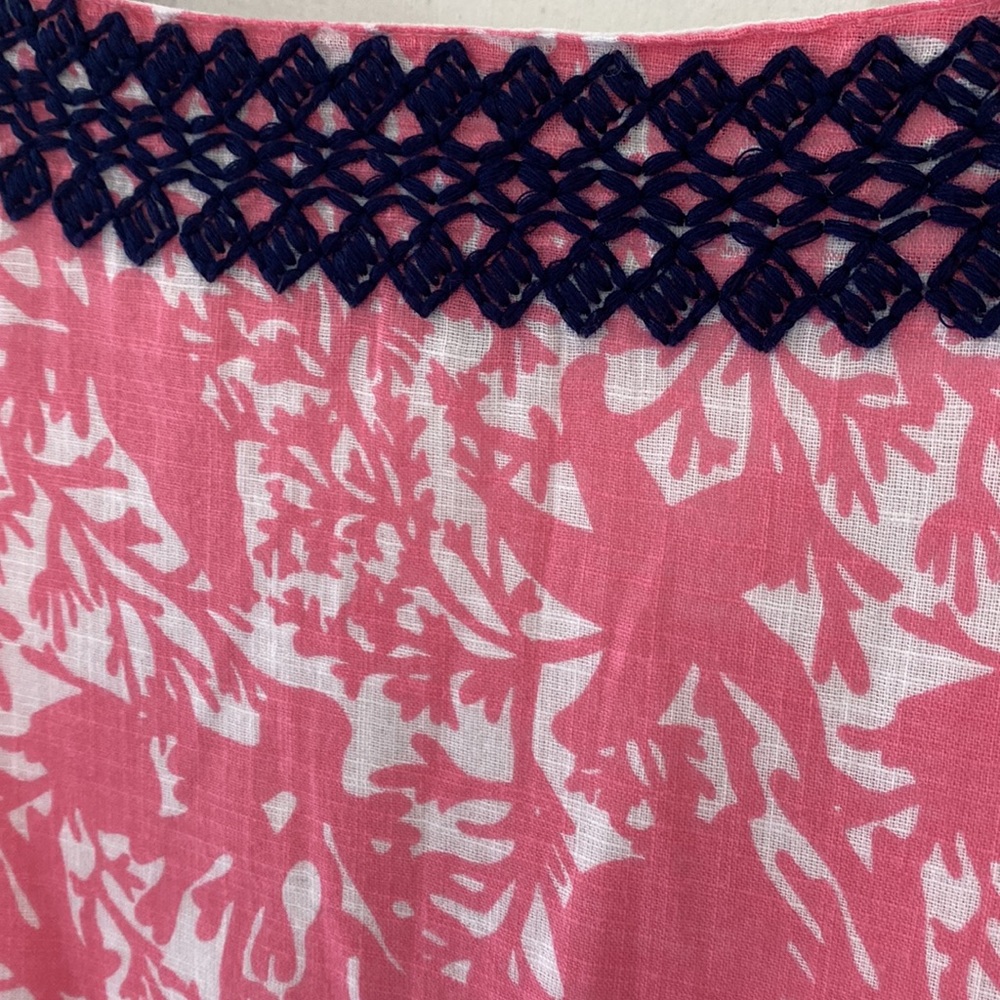 Vineyard Vines Starfish and Coral Print Dress Size 00 - Picture 5 of 10